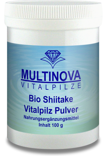 Multinova Shiitake Bio Pulver 100 gr.